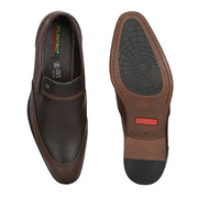 Men Premium Leather Slip On Shoes (Winston-20-Brown)