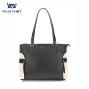 West Port Premium Tote Handbag for Women (WP-BOSS-BELLE-BLACK)