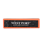 West Port Premium Leather Handcrafted Keychain (WP-KEYCHAIN-02-BLUE-PINK)