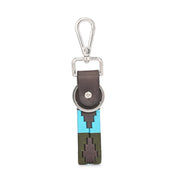 West Port Premium Leather Handcrafted Keychain (WP-KEYCHAIN-04-BLUE-GREEN)