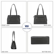 West Port Premium Tote Handbag for Women (WP-URBAN-GRACE-BLACK)