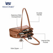 West Port Premium Tote Handbag for Women (WP-URBAN-GRACE-TAN)