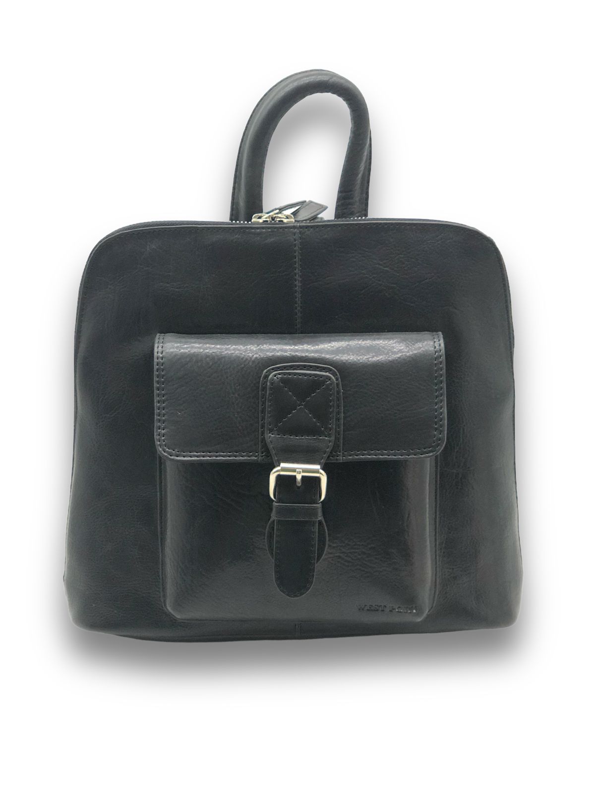 West Port Women Premium Leather Hand Bag (LBG-ISC-01-BLACK)