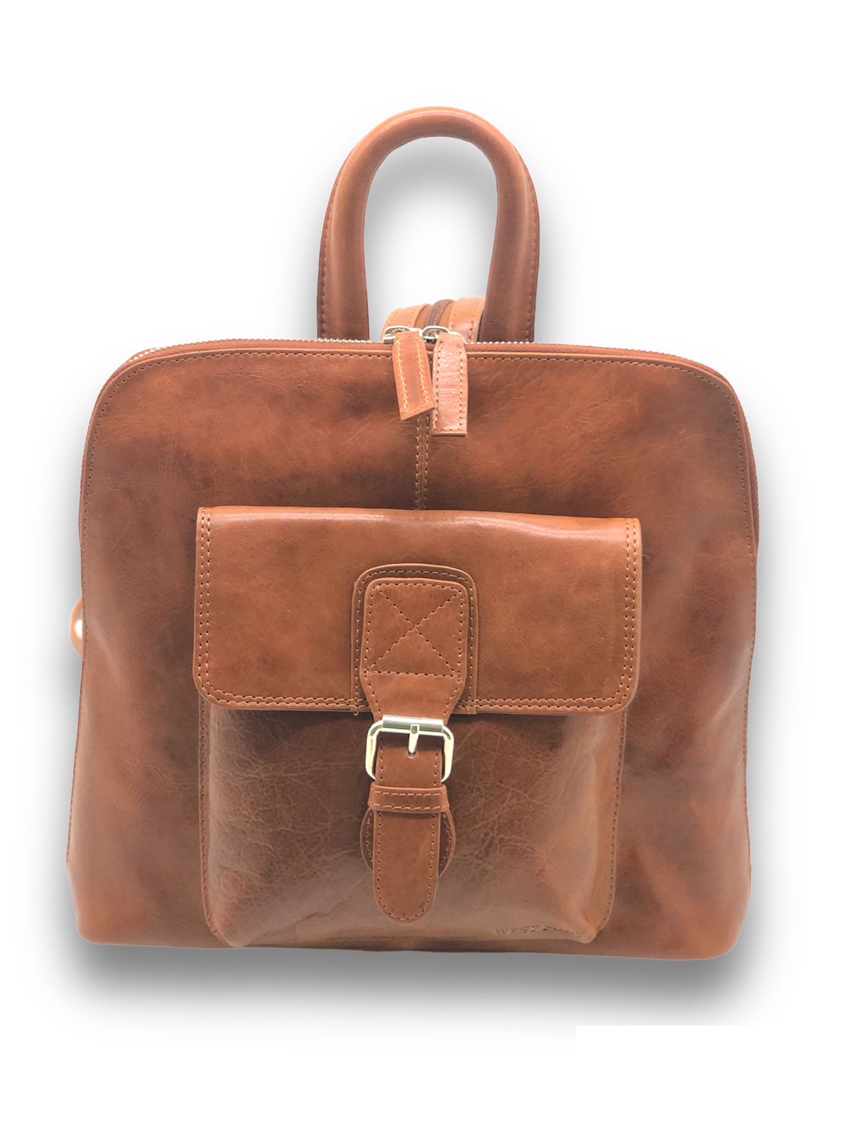 West Port Women Premium Leather Hand Bag (LBG-ISC-01-TAN)