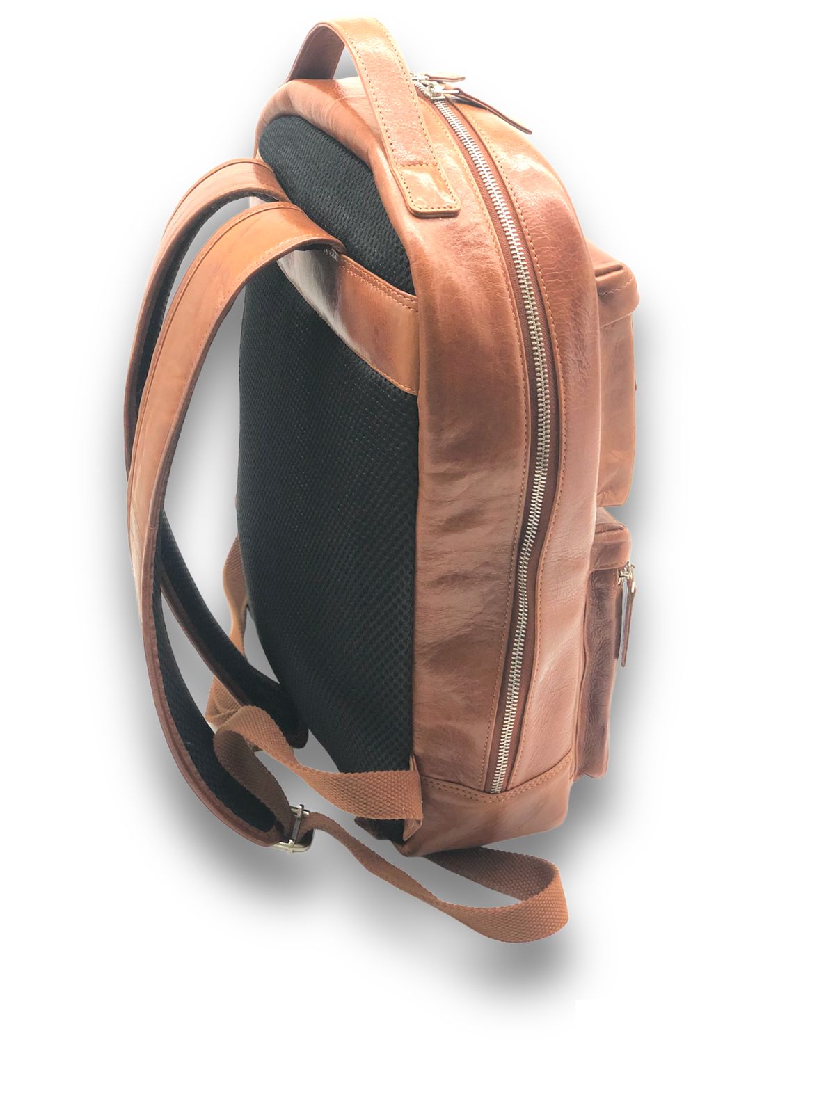 West Port Premium Leather Backpack (M-BG-ISC-01-TAN)