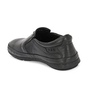Men Premium Leather Slip-On Formal Shoes (Yoga-05-Black)
