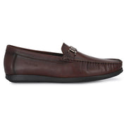 Men Premium Leather Brown Slip On Loafer (V-Class-11-Brown)